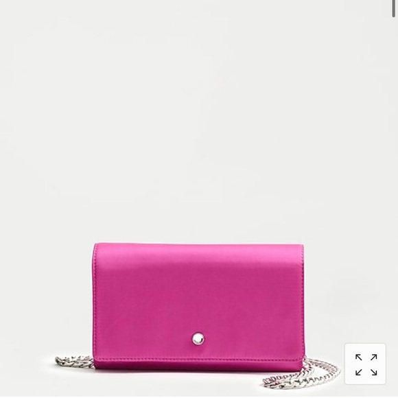 J. Crew Handbags - NWT J.Crew Convertible Wallet Bag in Satin Pink